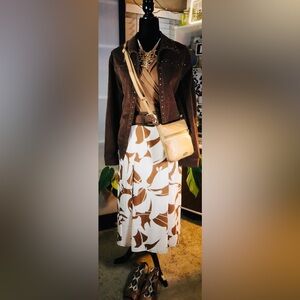 Charming Midi Floral Skirt